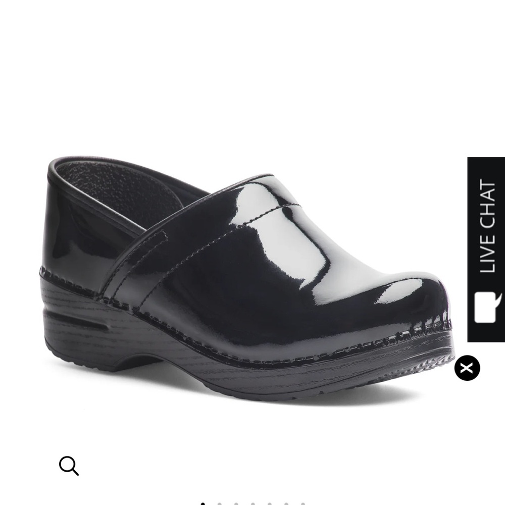 Dansko Glossy Black Mules
